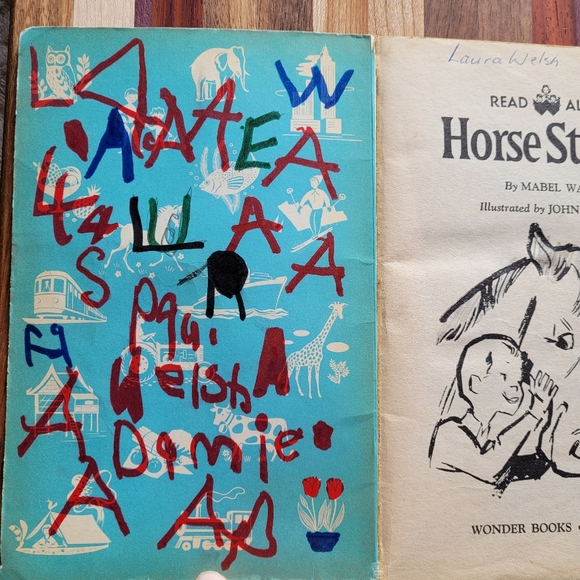 Read Aloud HORSE STORIES / 1961 / Vintage Children's Book - Picture 2 of 5